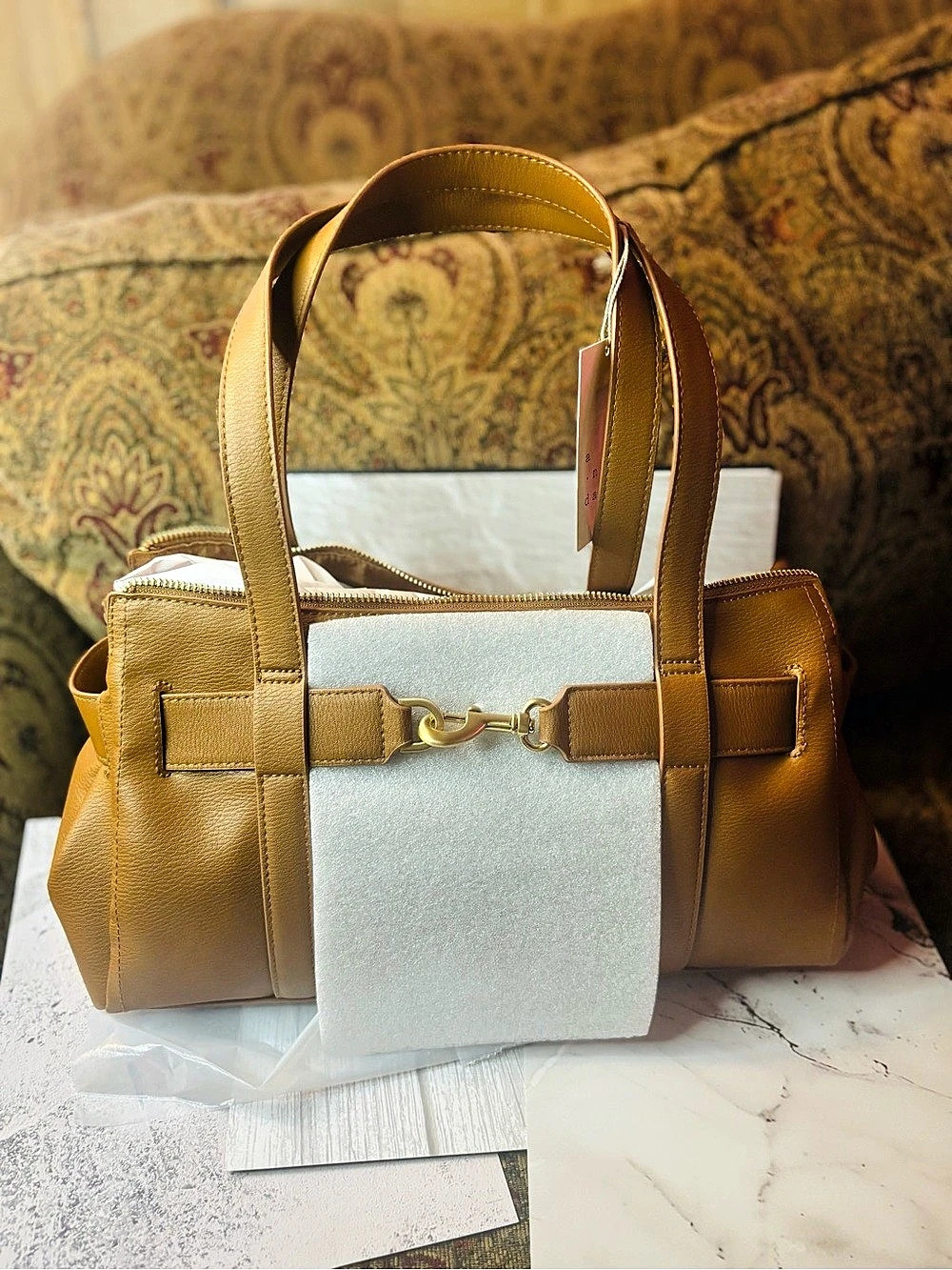 A New Day Structured Satchel in Brown